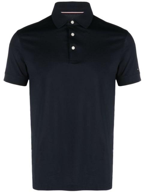 logo-embroidered cotton polo shirt by TOMMY HILFIGER