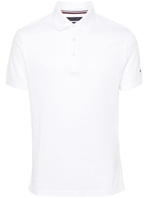 logo-embroidered piqué polo shirt by TOMMY HILFIGER