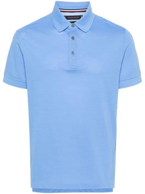 logo-embroidered piqué polo shirt by TOMMY HILFIGER