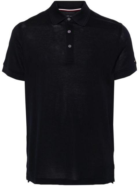 logo-embroidered piqué polo shirt by TOMMY HILFIGER