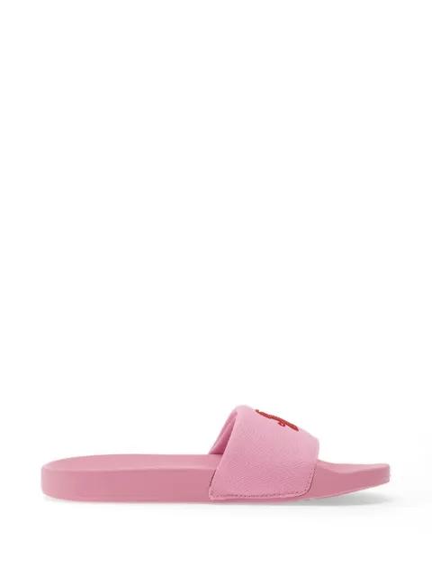 logo-embroidered slides by TOMMY HILFIGER