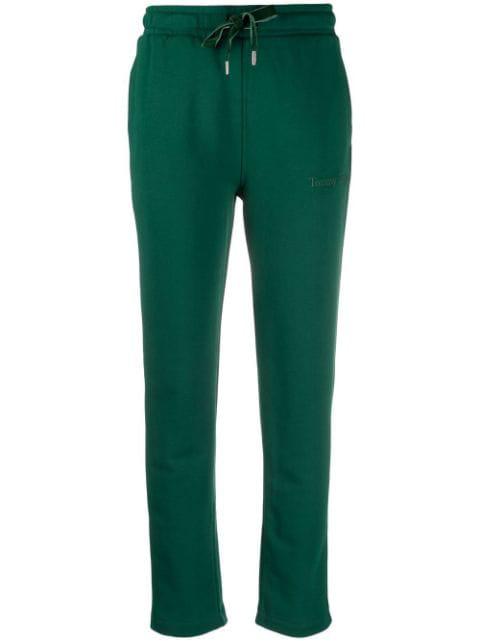 logo-embroidery cotton sweatpants by TOMMY HILFIGER