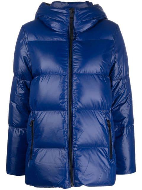 logo-hood padded jacket by TOMMY HILFIGER