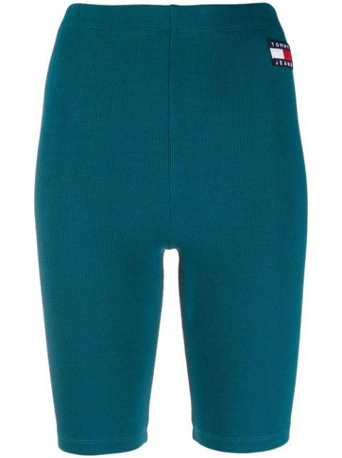 logo patch cycling shorts by TOMMY HILFIGER