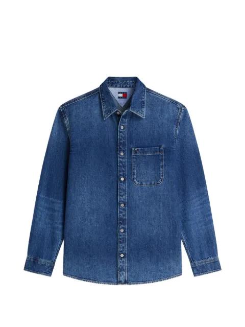 logo-patch denim shirt by TOMMY HILFIGER