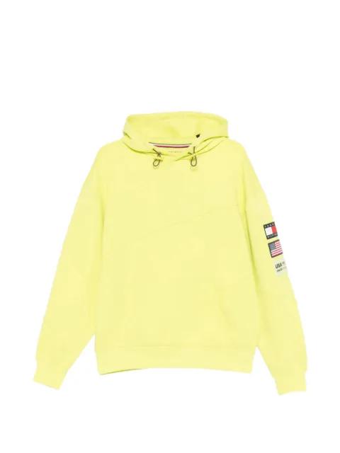 logo-patch panelled hoodie by TOMMY HILFIGER