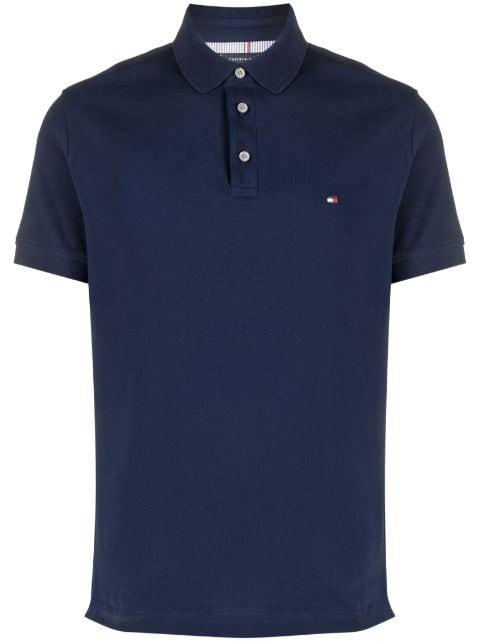 logo-patch piqué polo shirt by TOMMY HILFIGER