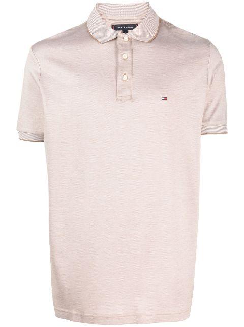 logo-patch piqué polo shirt by TOMMY HILFIGER
