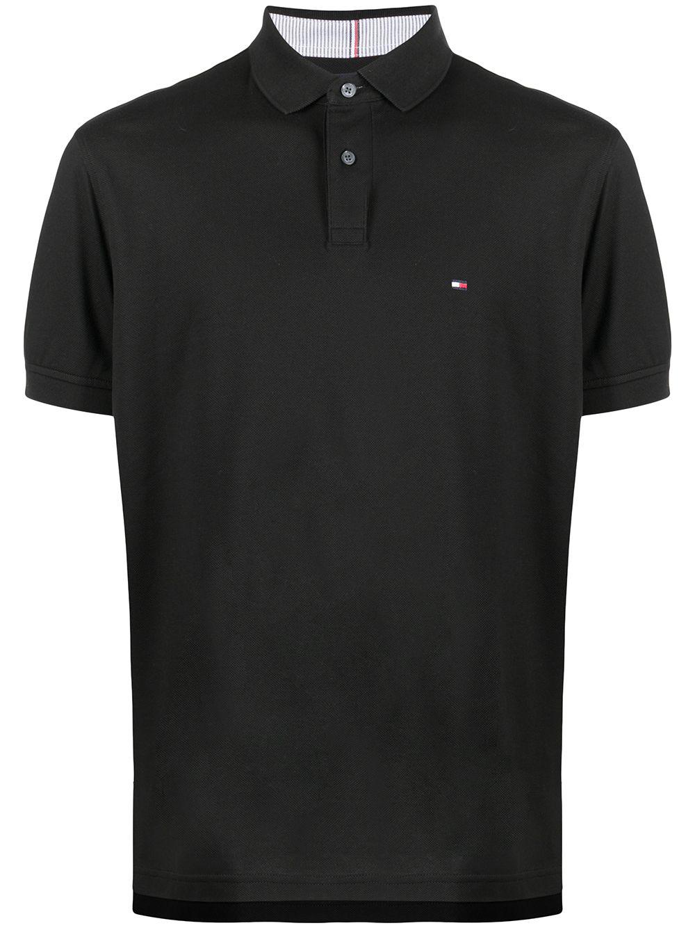 logo-patch short-sleeved polo shirt by TOMMY HILFIGER
