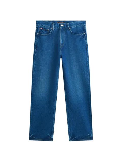 logo-patch straight-leg jeans by TOMMY HILFIGER