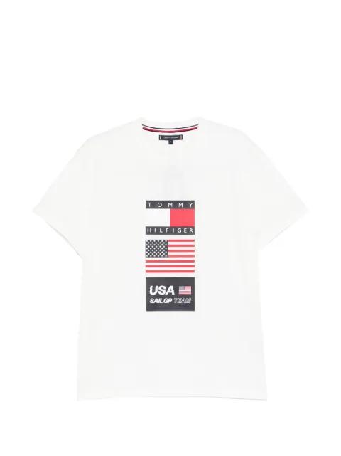 logo-print T-shirt by TOMMY HILFIGER