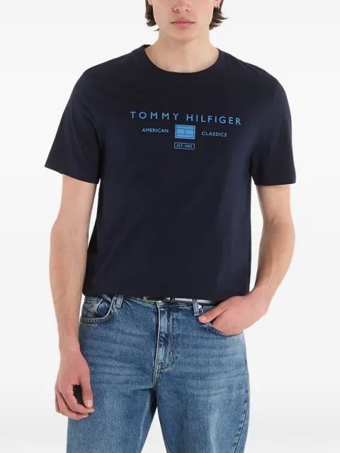 logo-print cotton T-shirt by TOMMY HILFIGER