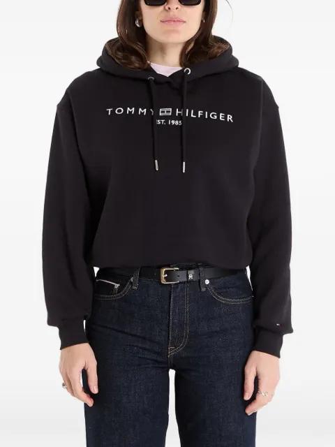 logo-print hoodie by TOMMY HILFIGER