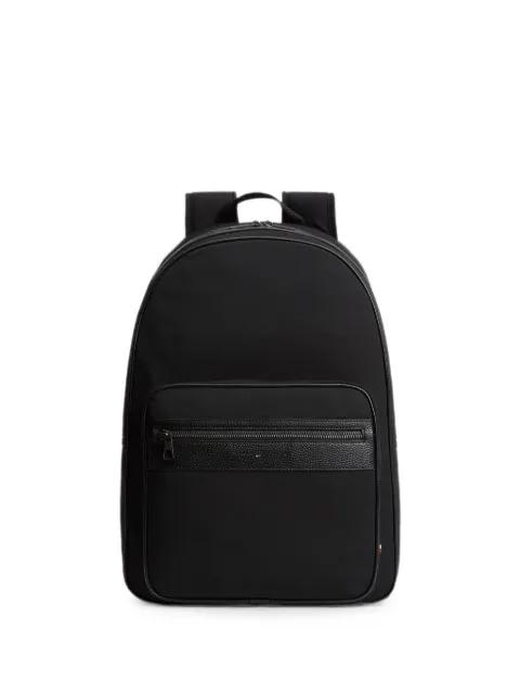 logo-print zipped backpack by TOMMY HILFIGER