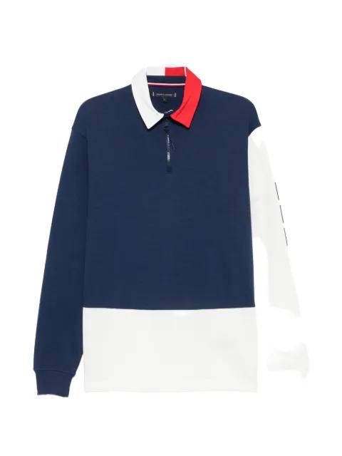long-sleeve quarter-zip polo shirt by TOMMY HILFIGER