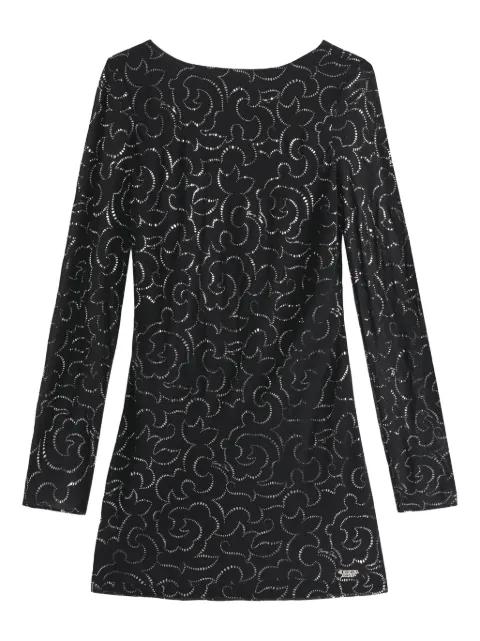 long-sleeves floral-pattern mini dress by TOMMY HILFIGER