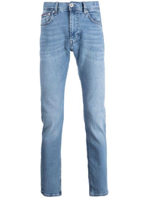 mid-rise slim-cut jeans by TOMMY HILFIGER