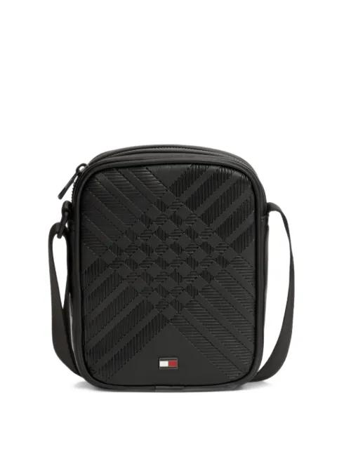 monogram-embossed shoulder bag by TOMMY HILFIGER