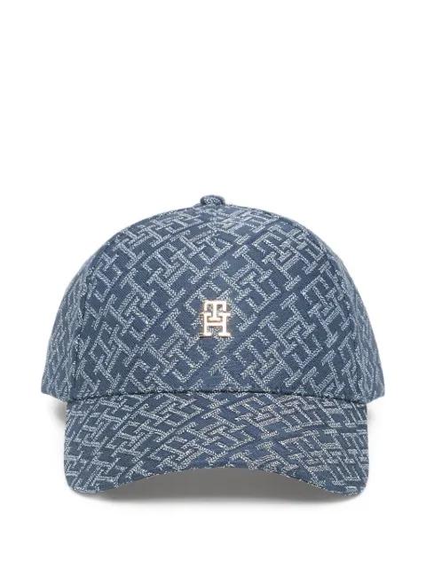monogram-pattern logo-plaque baseball cap by TOMMY HILFIGER
