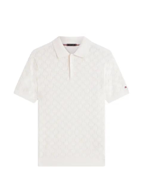 monogram-pattern open-knit sweater by TOMMY HILFIGER