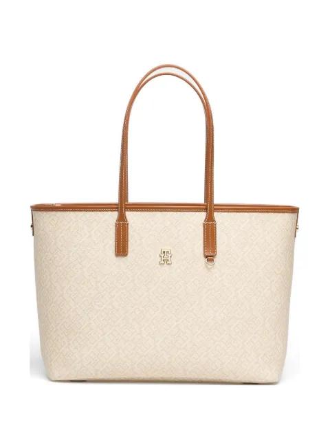 monogram-pattern tote bag by TOMMY HILFIGER