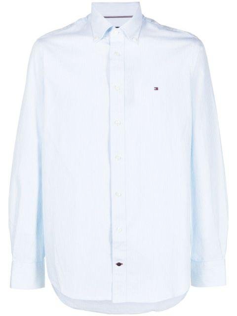 oxford stripe long-sleeved shirt by TOMMY HILFIGER