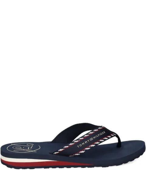 patterned-strap flip-flops by TOMMY HILFIGER