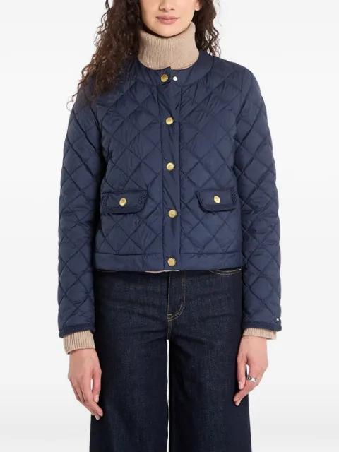quilted collarless jacket by TOMMY HILFIGER