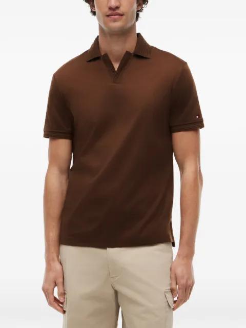 regular-fit ribbed-trim cotton polo shirt by TOMMY HILFIGER
