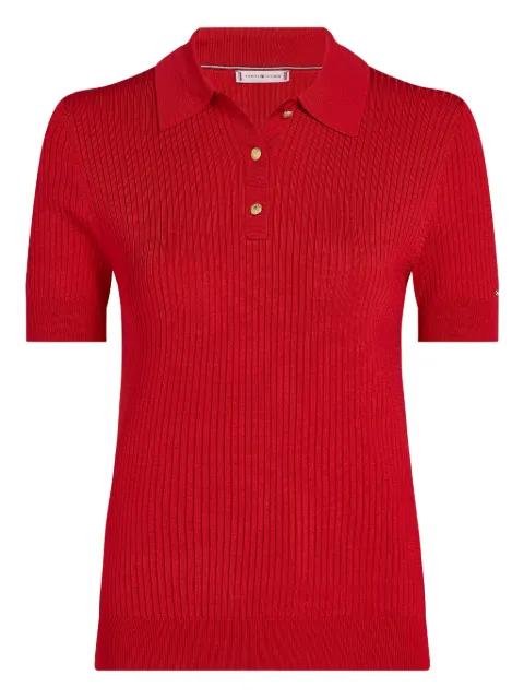 ribbed polo shirt by TOMMY HILFIGER