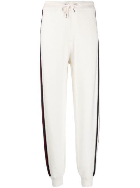 side-stripe cotton track pants by TOMMY HILFIGER