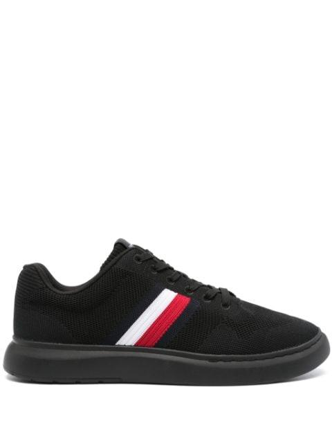 side stripe-detail mesh sneakers by TOMMY HILFIGER