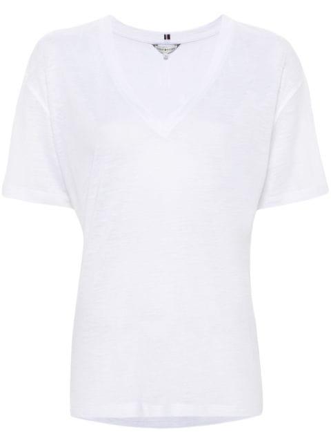 slub-textured T-shirt by TOMMY HILFIGER