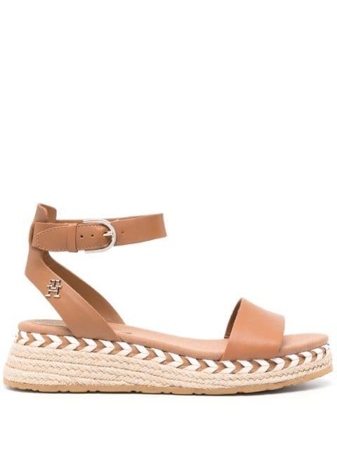 strap-detail leather espadrilles by TOMMY HILFIGER