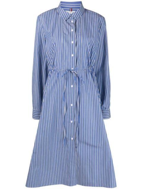 stripe mid-length shirt dress by TOMMY HILFIGER