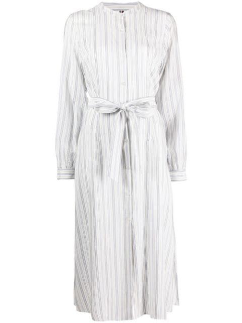 striped belted dress by TOMMY HILFIGER