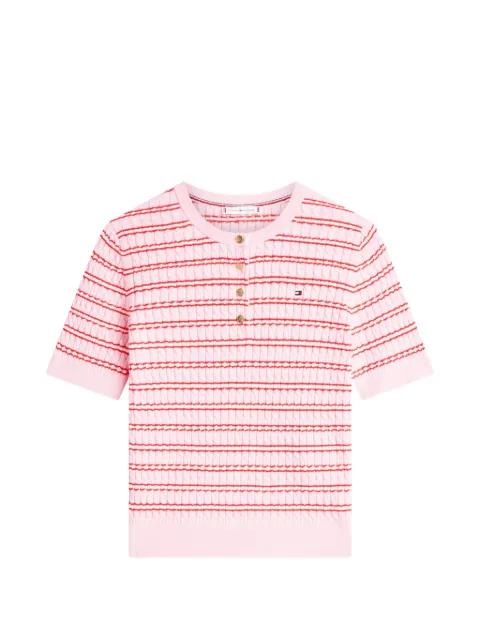 striped-pattern T-shirt by TOMMY HILFIGER