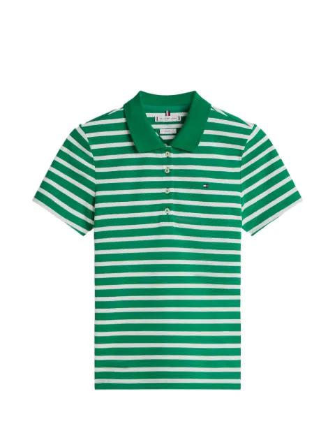 striped-pattern polo top by TOMMY HILFIGER