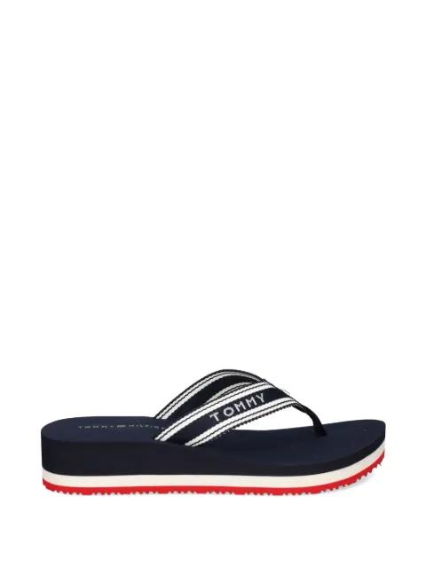 striped platform flip-flops by TOMMY HILFIGER