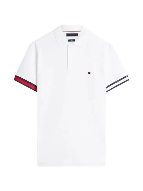 striped trim polo shirt by TOMMY HILFIGER