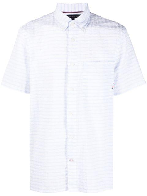 textured short-sleeve shirt by TOMMY HILFIGER