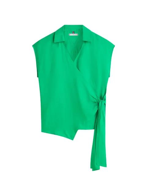 wrap-design blouse by TOMMY HILFIGER