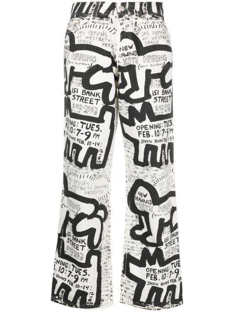 x Keith Haring high-waisted trousers by TOMMY HILFIGER