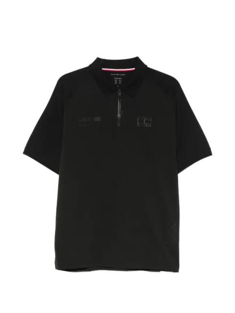 zip-fastening polo shirt by TOMMY HILFIGER