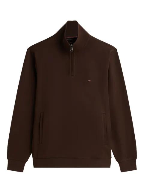 zip-up high-neck sweater by TOMMY HILFIGER