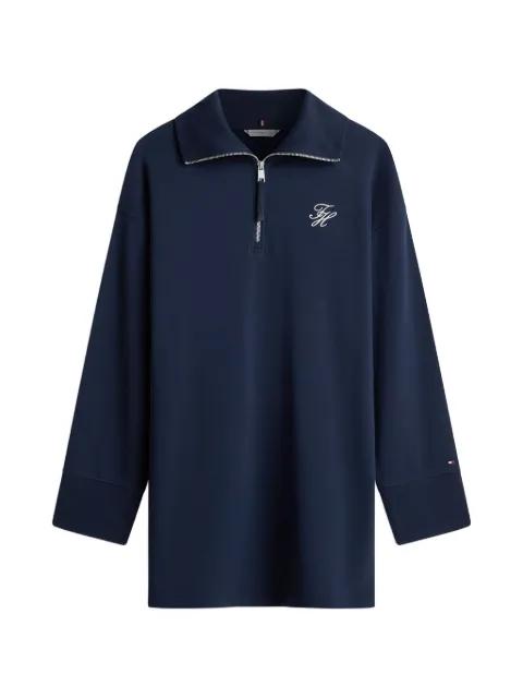 zip-up logo-detail mini dress by TOMMY HILFIGER