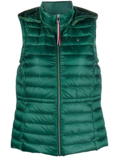 zip-up padded gilet by TOMMY HILFIGER