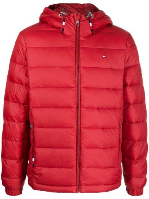 zip-up padded jacket by TOMMY HILFIGER