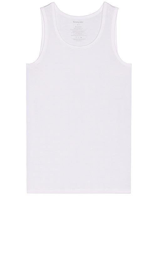 Tommy John 2 Pack Stay Tucked Undershirt Tank in White by TOMMY JOHN