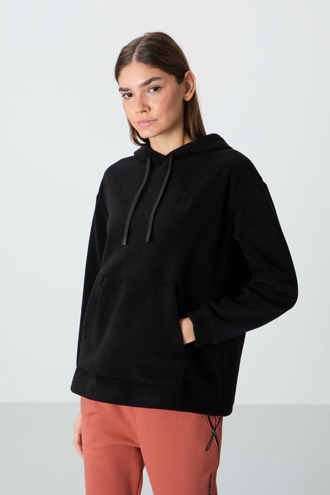 Oversized Plush Hoodie With Embroidery by TOMMY LIFE